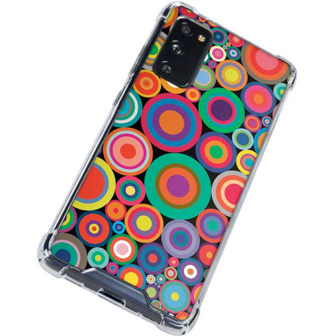 Psychedelic Circles Galaxy S20 FE Clear Case